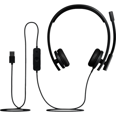 Гарнітура Logitech H570e Corded Mono BLACK-USB-A (981-001430) [203138]