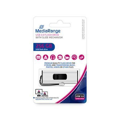 Флеш-накопичувач USB3.0 256GB MediaRange Black/Silver (MR919) [607304]