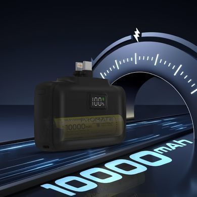Універсальна мобільна батарея Promate PowerUp-10Duo 10000mAh 20W Black (powerup-10duo.black) [603524]