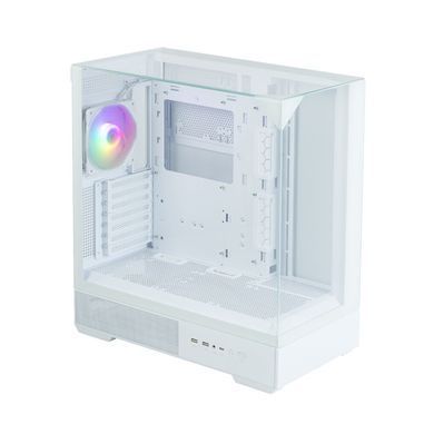 Корпус Zalman P40 Prism без БЖ, 2xUSB3.0, 1xUSBType-C, 1x120мм ARGB, VGA 420мм, LCS ready, TG 3x Panels, ATX, білий (P40PRISMWHITE) [109564]