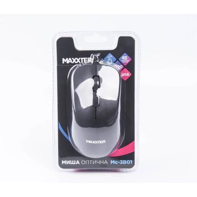 Миша Maxxter Black (Mc-3B01) [606567]