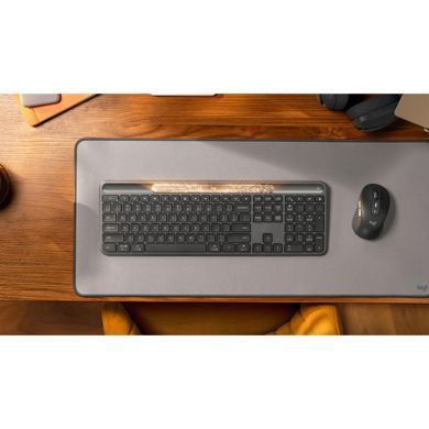 Клавiатура бездротова Logitech Slim Solar+ for Business Graphite (920-013779) [615046]