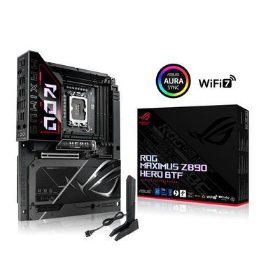 Материнcька плата ASUS ROG MAXIMUS Z890 HERO BTF s1851 Z890 4xDDR5 M.2 Thunderbolt HDMI Wi-Fi BT ATX BTF приховане підключення роз'ємів (90MB1KG0-M0EAY0) [110033]