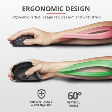 Миша Trust Voxx Rechargeable Ergonomic, WL, чорний (23731_TRUST) [103962]