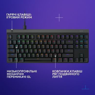 Клавiатура Logitech G515 TKL Black (920-012872) [606033]