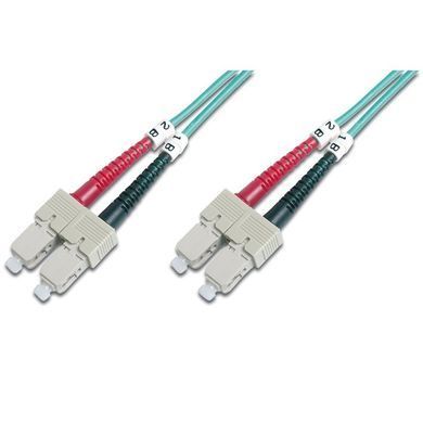 Патч-корд волоконно-оптичний DIGITUS SC/UPC-SC/UPC, 50/125, MM, OM3, duplex, 3м (DK-2522-03/3) [109927]