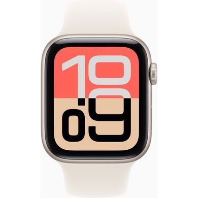 Смарт-годинник Apple Watch SE 3 (2025) GPS 44mm Starlight Aluminium Case with Starlight Sport Band - S/M (MEHG4RK/A) [713234]
