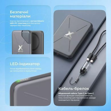 Універсальна мобільна батарея Proove X-Core 20W 5000mAh Silver/White (PNXC20010006) [618403]