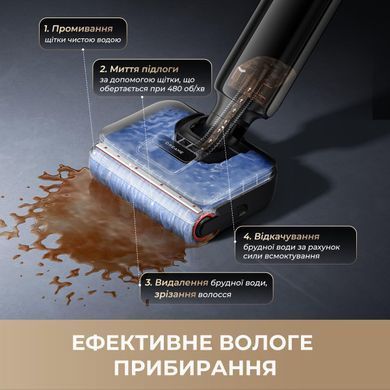 Акумуляторний миючий пилосос Dreame G12 Pro (HHR32A-G) [620257]