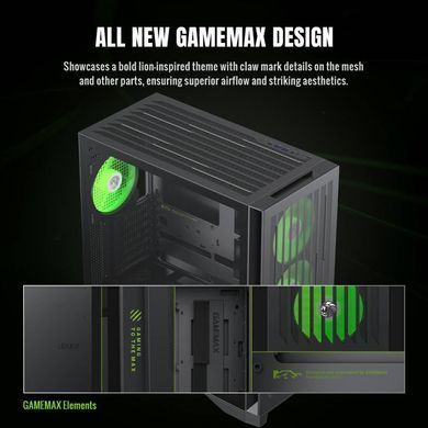 Корпус для комп'ютера ATX W/O PSU GAMEMAX (LEADER 2 BK) [503709]