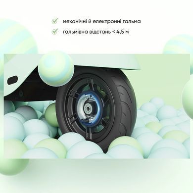 Електросамокат з сидінням OKAI Ceetle PRO EA10C Mint Green 10', 350(900)W, 25Km/h, 10.4Ah, 55Km, 20%,NFC, App, 29kg (EA10C-MG) [800005]