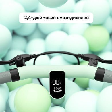 Електросамокат з сидінням OKAI Ceetle PRO EA10C Mint Green 10', 350(900)W, 25Km/h, 10.4Ah, 55Km, 20%,NFC, App, 29kg (EA10C-MG) [800005]