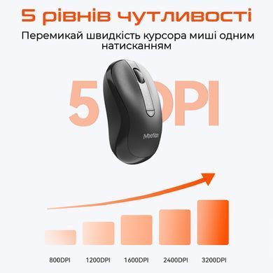 Миша бездротова Meetion BTM185 Black (MT-BTM185-A) [618277]