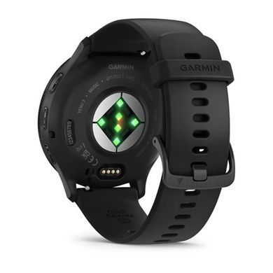 Смарт-годинник Garmin Venu 3 Slate Stainless Steel Bezel with Black Case and Silicone Band (010-02784-51) [604509]