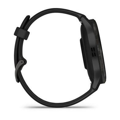 Смарт-годинник Garmin Venu 3 Slate Stainless Steel Bezel with Black Case and Silicone Band (010-02784-51) [604509]