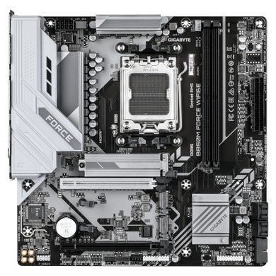 Материнська плата GIGABYTE B850M FORCE WF6E sAM5 B850 2xDDR5 M.2 Wi-Fi BT HDMI DP mATX (B850M_FORCE_WF6E) [112336]