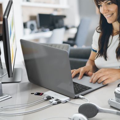 USB-хаб J5create USB-C 6-в-1 White (JCD373-N) [618231]