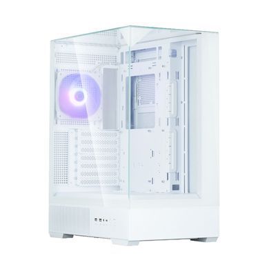 Корпус Zalman P40 Prism без БЖ, 2xUSB3.0, 1xUSBType-C, 1x120мм ARGB, VGA 420мм, LCS ready, TG 3x Panels, ATX, білий (P40PRISMWHITE) [109564]