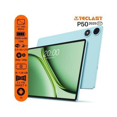 Планшет Teclast P50 11" 4/128Gb LTE Blue (6940709680032) [731633]