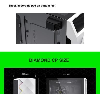 Корпус для ПК GAMEMAX (White Diamond CP) [303385]