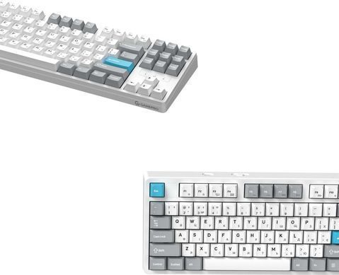Клавіатура бездротова GamePro Asgard Ragnar Keychron Super Red Switch White (MK285WH) [616004]