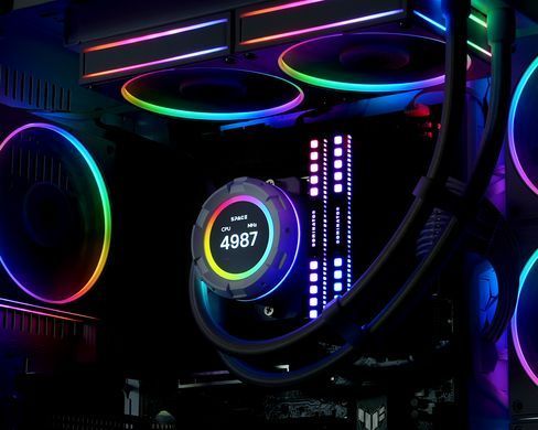 Система водяного охолодження ID-Cooling Space LCD (SL240 WHITE) [608951]