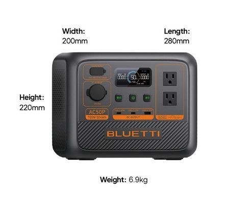 Зарядна станція Bluetti AC50P, 504Wh, 700W, LiFePO4_OEM (AC50P_OEM) [620049]