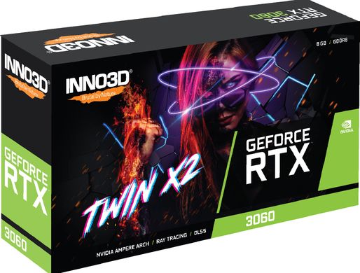 Inno3d Відеокарта GeForce RTX 3060 8GB GDDR6X TWIN X2