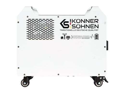 Портативна електростанція Konner&Sohnen KS 2500PS, 2500Вт, 2560 Вт/год, LifePo4, UPS, 31кг (KS2500PS) [101216]