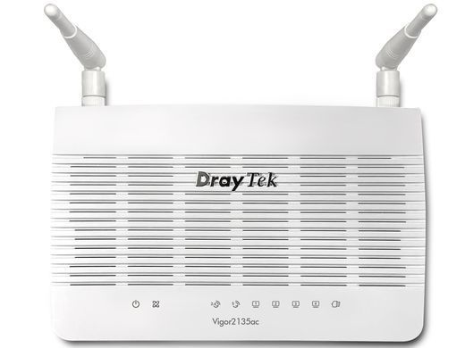 Маршрутизатор Drytek Vigor 2135ac, 1 WAN GbE, 4 LAN GbE, 2 USB 2.0, 2 VPN, Multi-LAN (4+IP Routed Su (Vigor2135ac) [401444]