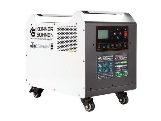 Портативна електростанція Konner&Sohnen KS 2500PS, 2500Вт, 2560 Вт/год, LifePo4, UPS, 31кг (KS2500PS) [101216]