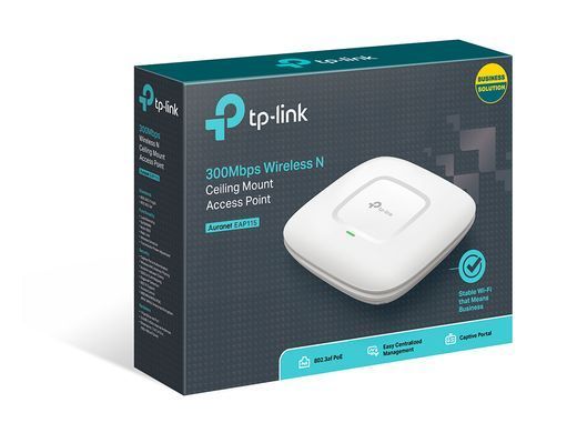 Точка доступу TP-LINK N300, 1хFE LAN, PoE (EAP115) [104296]