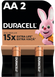 Лужні батарейки Duracell AA, 2 шт. (5015103/5014419/5015105) [203688], фото 1