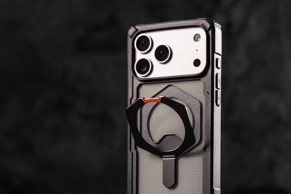 Чохол UAG для iPhone 17 Pro, Plasma XTE MagSafe, Clear/Titanium (114527114G36) [112696]
