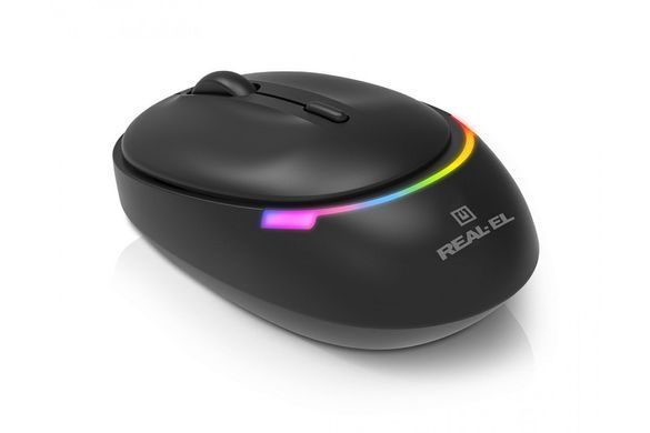 Миша бездротова REAL-EL RM-440W Black (EL123200045) [606718]