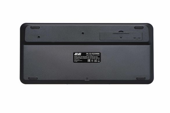 Клавіатура мембранна 2E KS250 84key, WL/BT, EN/UK, чорно-сірий (2E-KS250WBK_UA) [103588]