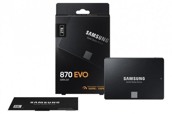 Накопичувач SSD 2TB Samsung 870 EVO 2.5" SATAIII MLC (MZ-77E2T0B/EU) [612647]