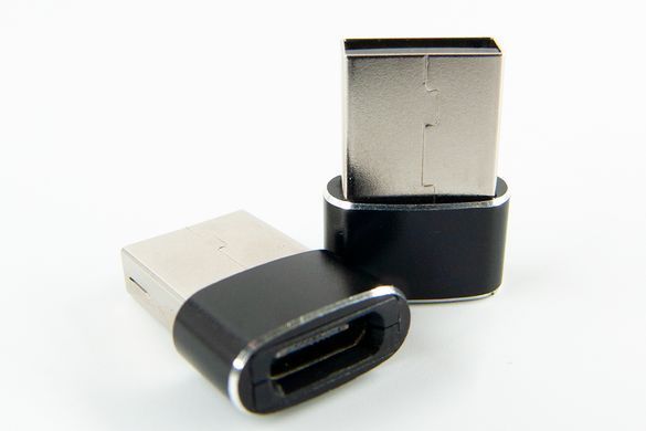 Адаптер Dengos USB-USB Type-C Black (ADP-021) [604269]