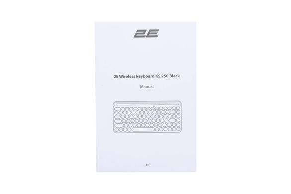 Клавіатура мембранна 2E KS250 84key, WL/BT, EN/UK, чорно-сірий (2E-KS250WBK_UA) [103588]
