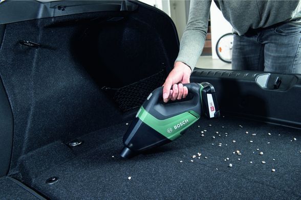 Пилосос професійний акумуляторний Bosch UniversalVac 18 18В акб 1х2.5Ач 9кПа контейнер 0.5л 1.3кг (0.603.3B9.103) [105607]