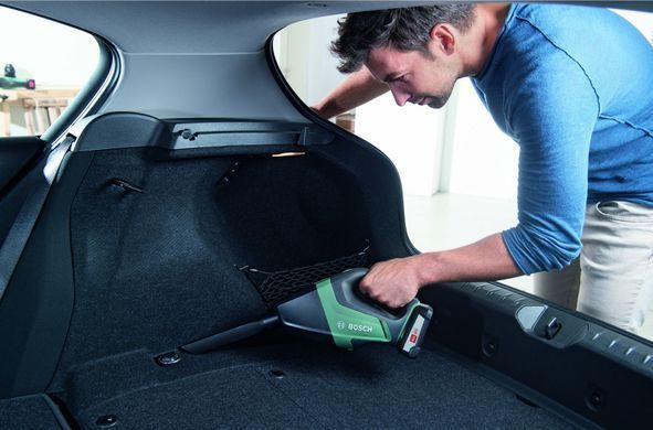 Пилосос професійний акумуляторний Bosch UniversalVac 18 18В акб 1х2.5Ач 9кПа контейнер 0.5л 1.3кг (0.603.3B9.103) [105607]