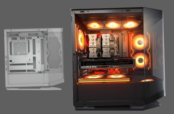 Корпус Cougar без БЖ (FV270 RGB Black) [608730]