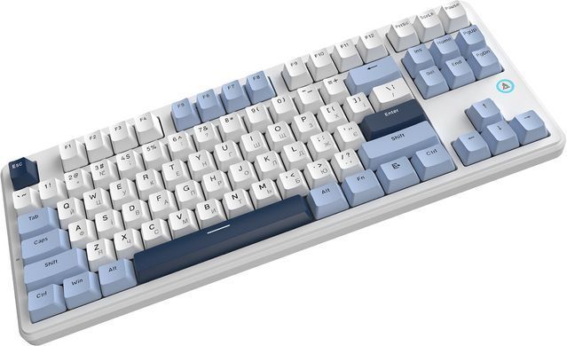 Клавіатура Ajazz AK870 V2 Flying Fish Switch White USB-C (AK870-V2-FF-BWB) [618096]