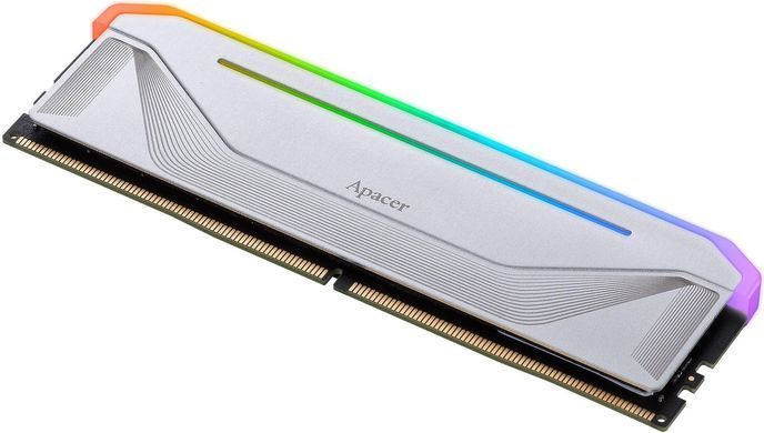 Модуль пам`ятi DDR5 2x16GB/5200 Apacer NOX RGB Silver (AH5U32G52C522NWAA-2) [606267]