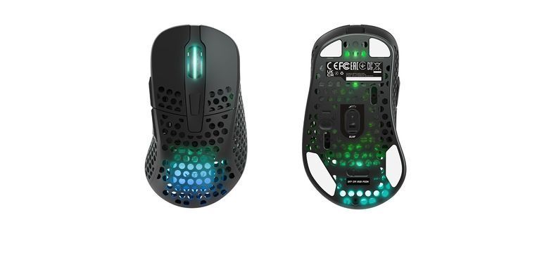 Миша Xtrfy M4, WL/USB-A, RGB, чорний (M4W-RGB-BLACK) [104149]