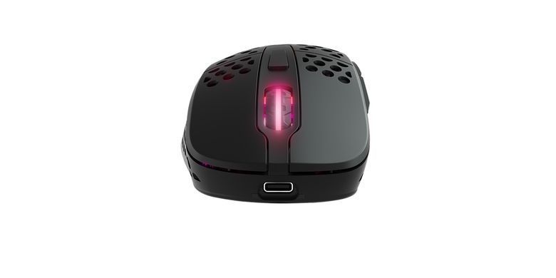 Миша Xtrfy M4, WL/USB-A, RGB, чорний (M4W-RGB-BLACK) [104149]
