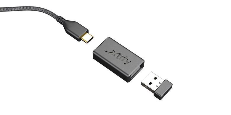 Миша Xtrfy M4, WL/USB-A, RGB, чорний (M4W-RGB-BLACK) [104149]