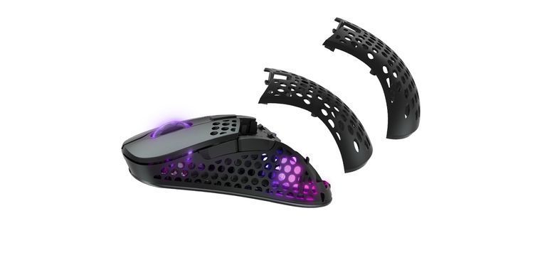 Миша Xtrfy M4, WL/USB-A, RGB, чорний (M4W-RGB-BLACK) [104149]
