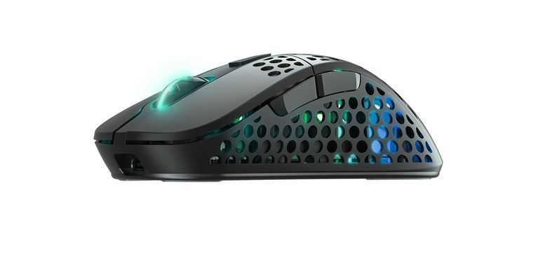 Миша Xtrfy M4, WL/USB-A, RGB, чорний (M4W-RGB-BLACK) [104149]
