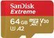 Карта пам'яті SanDisk microSD 64GB C10 UHS-I U3 R170/W80MB/s Extreme V30 (SDSQXAH-064G-GN6MN) [108919], фото 2